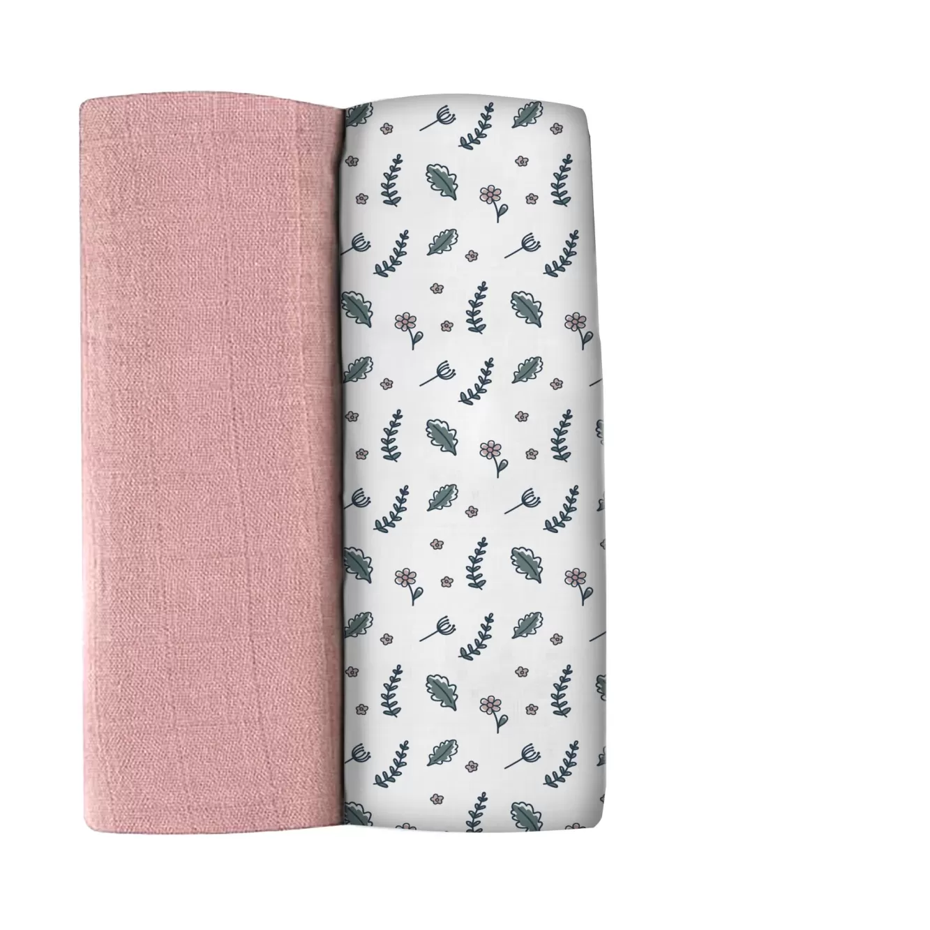 Set Van 2 Katoenen Tetra Doekjes Xxl Bridal Pink/Flowery Cou | BÉABA Outlet