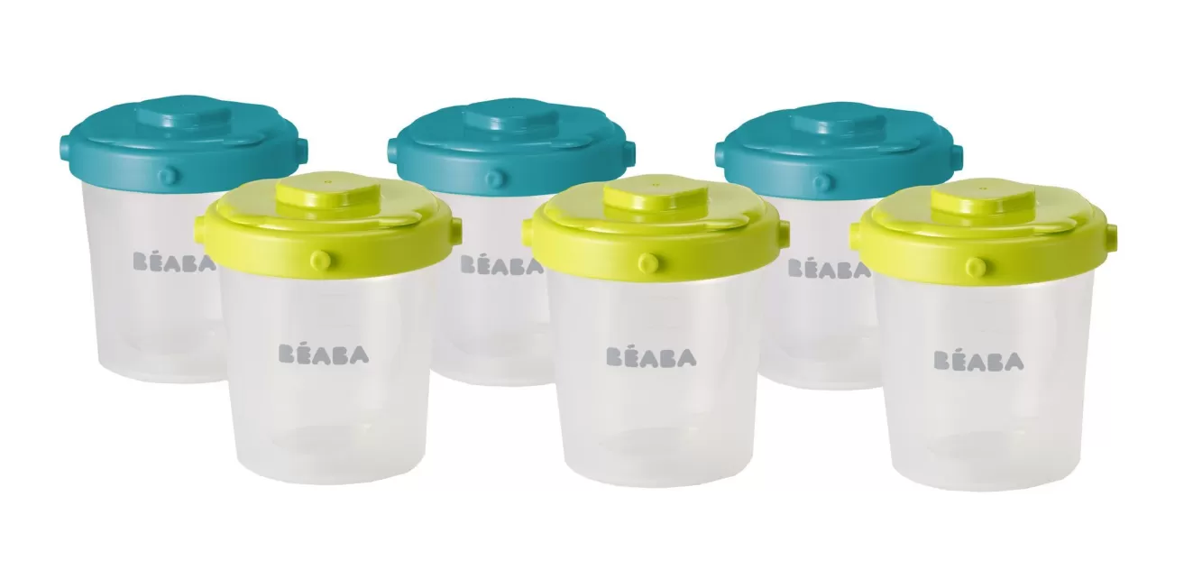 Set Van 6 Clipporties 2E Leeftijd 200 Ml Neon | BÉABA Hot